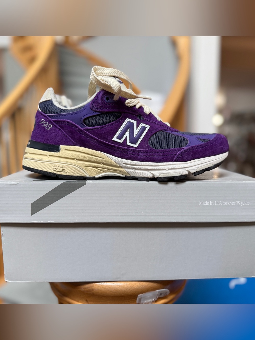 New Balance 993 Made in USA Teddy Santis Interstellar size 7 purple - Picture 1 of 5